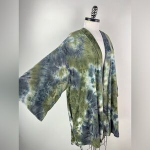 💚 3125. Soft Tie Dye Open Front Cardigan